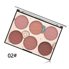 Load image into Gallery viewer, 6 Colors Blush Naturally And Long Lasting Skin Friendly Blush Palette - Sophornlilly