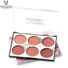 Load image into Gallery viewer, 6 Colors Blush Naturally And Long Lasting Skin Friendly Blush Palette - Sophornlilly