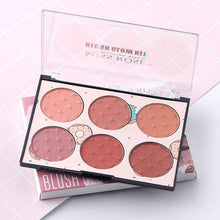 Load image into Gallery viewer, 6 Colors Blush Naturally And Long Lasting Skin Friendly Blush Palette - Sophornlilly