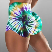 Load image into Gallery viewer, High Waist Shorts Women Tie dye Shorts For Women Biker Woman