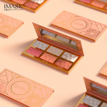 Load image into Gallery viewer, 6 color Highlighting Powder Blush Palette High Glossy Multifunctional - Sophornlilly