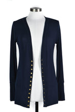 Load image into Gallery viewer, RTS! Navy Snap Cardigan
