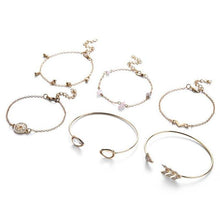 Load image into Gallery viewer, 6Pcs/set Different Style Elephant Tassel Chain Bracelet Sets For Women - Sophornlilly