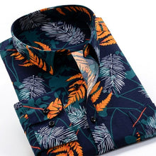 Load image into Gallery viewer, 6XL 7XL 8XL 9XL 10XL Large Size Flower Print Men's Fashion Casual Long