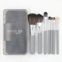 Load image into Gallery viewer, 7 Pcs Brush Set Suit Boxed Gray Makeup Tools Blush Brush Powder
