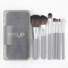 Load image into Gallery viewer, 7 Pcs Brush Set Suit Boxed Gray Makeup Tools Blush Brush Powder