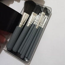 Load image into Gallery viewer, 7 Pcs Brush Set Suit Boxed Gray Makeup Tools Blush Brush Powder