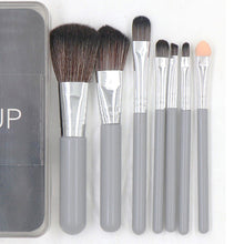Load image into Gallery viewer, 7 Pcs Brush Set Suit Boxed Gray Makeup Tools Blush Brush Powder