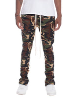 Load image into Gallery viewer, CAMO TRACK PANTS- BLACK