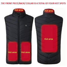 Load image into Gallery viewer, 8/4 Areas Heated jacket Usb Smart Washable Heating Warm Vest Size
