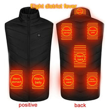 Load image into Gallery viewer, 8/4 Areas Heated jacket Usb Smart Washable Heating Warm Vest Size
