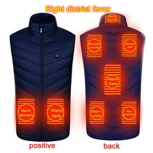 Load image into Gallery viewer, 8/4 Areas Heated jacket Usb Smart Washable Heating Warm Vest Size