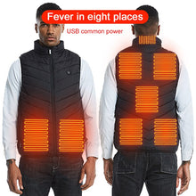 Load image into Gallery viewer, 8/4 Areas Heated jacket Usb Smart Washable Heating Warm Vest Size