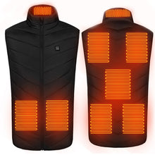 Load image into Gallery viewer, 8/4 Areas Heated jacket Usb Smart Washable Heating Warm Vest Size