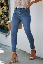 Load image into Gallery viewer, Button Fly Skinny Jeans
