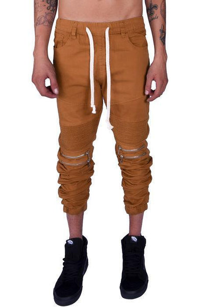 Mulisha Stacked Leg Joggers (Dark Wheat)