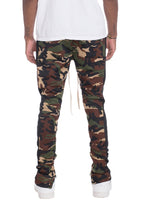 Load image into Gallery viewer, CAMO TRACK PANTS- BLACK