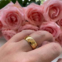 Load image into Gallery viewer, Gold Tungsten Rings Engraving for Men Wedding Bands Womens