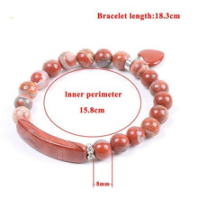 Load image into Gallery viewer, Natural Stone Strand Beads Bracelet Reiki Healing Pink Quartz - Sophornlilly