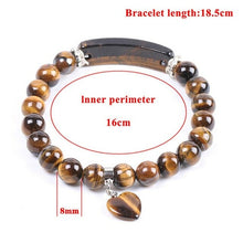 Load image into Gallery viewer, Natural Stone Strand Beads Bracelet Reiki Healing Pink Quartz - Sophornlilly