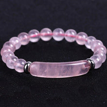 Load image into Gallery viewer, Natural Stone Strand Beads Bracelet Reiki Healing Pink Quartz - Sophornlilly