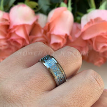 Load image into Gallery viewer, 8mm Wedding Band Tungsten Rings for Men Women Polished Shiny Gears