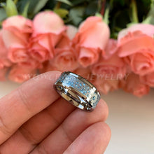 Load image into Gallery viewer, 8mm Wedding Band Tungsten Rings for Men Women Polished Shiny Gears
