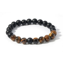 Load image into Gallery viewer, 8mm Yellow Tigers Eye, Matte Black Onyx, Japamala Sets, Spiritual Yoga