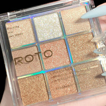 Load image into Gallery viewer, 9 Colors Eyeshadow Palette Matte Shimmering Naturally Long Lasting No