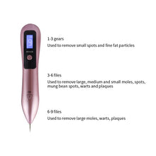 Load image into Gallery viewer, 9 Level LCD Laser Plasma Pen Wart Mole Removal Dark Spot Freckle Skin