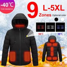 Load image into Gallery viewer, 9 Zone Electric Heating Clothing Dual Control Thick Clothes Three