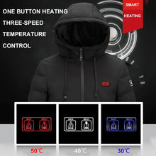 Load image into Gallery viewer, 9 Zone Electric Heating Clothing Dual Control Thick Clothes Three
