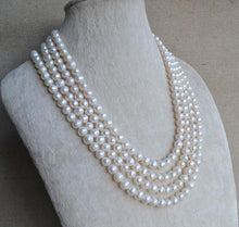 Load image into Gallery viewer, 90 inches Long Pearl Jewellery,6 7mm White Color Freshwater Pearl