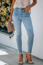 Load image into Gallery viewer, Button Fly Skinny Jeans