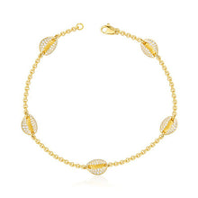 Load image into Gallery viewer, Silver Jewelry Women's Gold Light Luxury Shell Anklet With A Sense