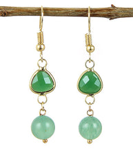 Load image into Gallery viewer, sterling silver classic temperament aquamarine crystal water drop