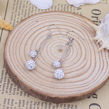 Load image into Gallery viewer, sterling silver new Jewelry ball earrings long section of female