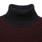 96% Wool New Fashion Brand Knit Mens Turtleneck Sweater Pullover Autum