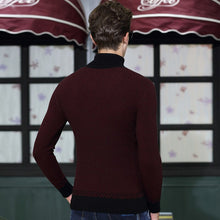 Load image into Gallery viewer, 96% Wool New Fashion Brand Knit Mens Turtleneck Sweater Pullover Autum