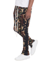 Load image into Gallery viewer, CAMO TRACK PANTS- BLACK