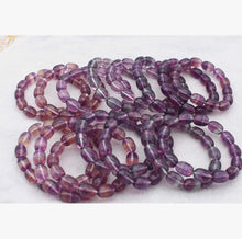 Load image into Gallery viewer, AAA Superior Quality Natural Purple Rainbow Fluorite Bracelet Men And