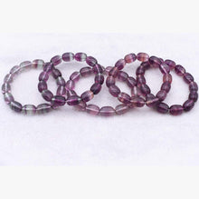 Load image into Gallery viewer, AAA Superior Quality Natural Purple Rainbow Fluorite Bracelet Men And