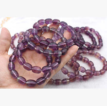 Load image into Gallery viewer, AAA Superior Quality Natural Purple Rainbow Fluorite Bracelet Men And