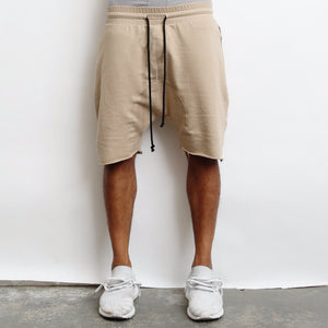 Khaki Raw Cut City Short