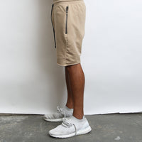 Khaki Raw Cut City Short