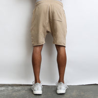 Khaki Raw Cut City Short