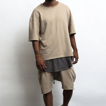 Load image into Gallery viewer, Khaki Raw Cut City Short