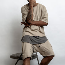 Load image into Gallery viewer, Khaki Raw Cut City Short