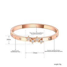 Load image into Gallery viewer, Sparkling Stainless Steel Star Charm Bangles Bracelets For - Sophornlilly