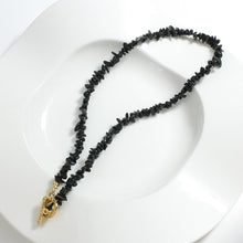 Load image into Gallery viewer, Multi layer Vintage Black Beads Necklace Beaded Chain